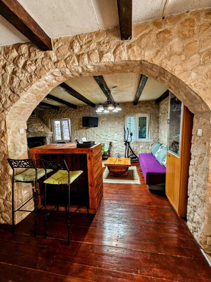 Dalmatia Rustica Comfortable One Bedroom+Fireplace Zadar Exterior foto